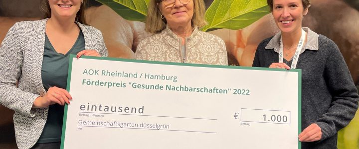 AOK-Förderpreis für düsselgrün
